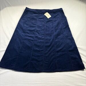 Universal Thread Corduroy Skirt Womens Larrge Blue NEW